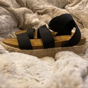 Wedge strap sandals